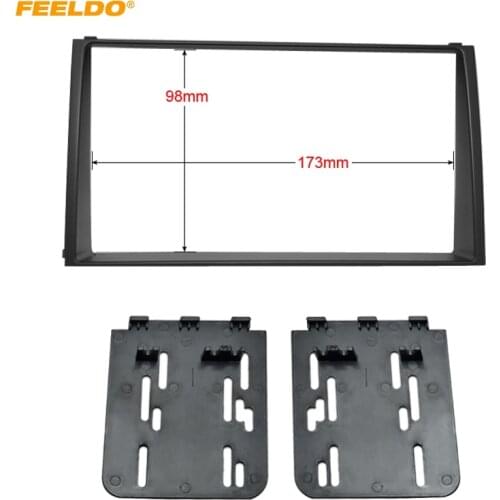FEELDO Car Refitting 2DIN DVD Frame Panel Dash Mount Kit Trim Radio Audio Fascia Frame for KIA SOUL 2010 #HQ5188