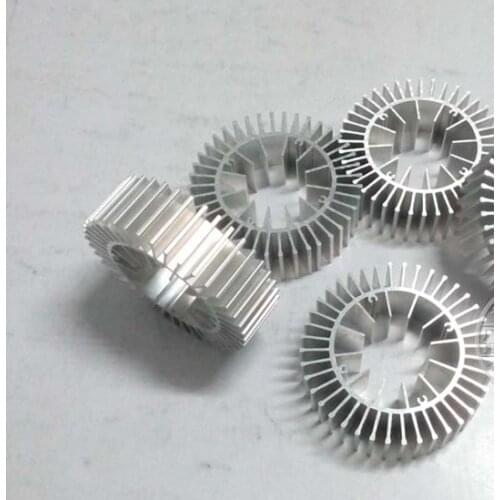 Free Ship 2PCS 25W large sunflower radiator 100*65*100mm aluminium alloy extrusions LED circular heat sink Custom LED Radiator