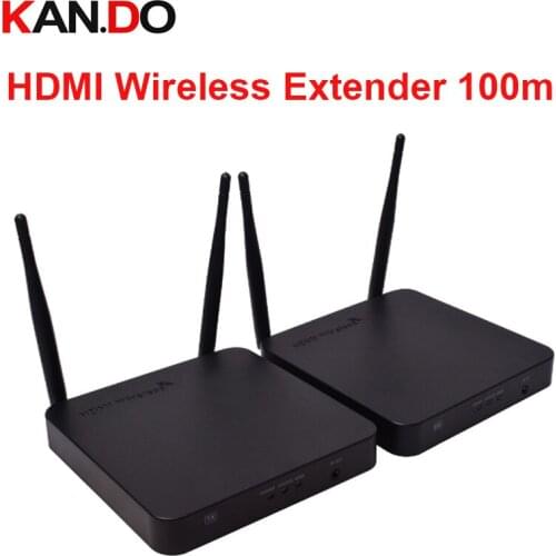 HDMI Wireless Extender 100m 2.4G 5.8G WIFI audio and video transmitter 2.4/5G 1080P IR HDMI over Wireless HDMI for PC HDTV DVD