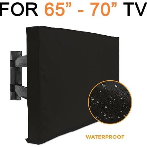 Jombo Outdoor TV Cover 65\"-70\" with Bottom Cover BEST Weatherproof Dust-proof Microfiber TV Screen Protector Patio TV Covers