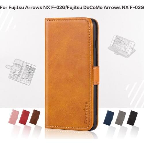 Flip Cover For Fujitsu Arrows NX F-02G Case Leather With Magnet Wallet Case For Fujitsu DoCoMo Arrows NX F-02G Phone Cover