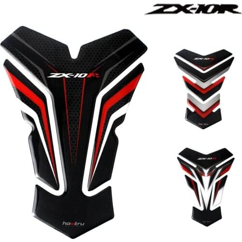 For Kawasaki ZX10R ZX-10R Motorcycle 3D Resin Waterproof Fuel Tank Protection Sticker Fuel Tank Sticker