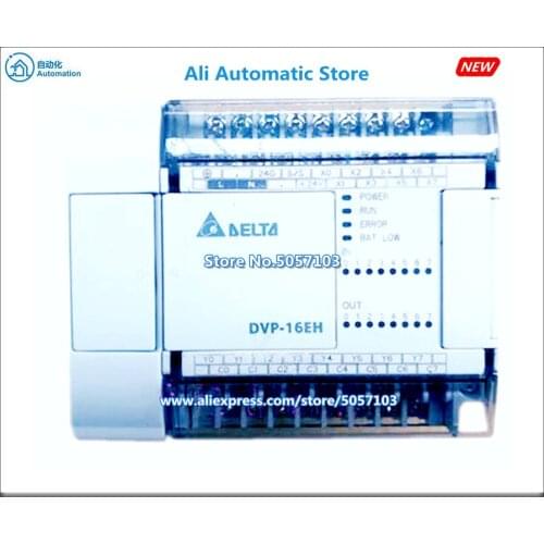 DVP16EH00R3 16-Point Host 8DI 8DO (Relay 250VAC 24VDC 2A) 2-Way 200K Input New PLC