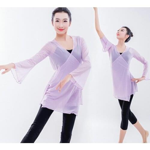 Long Sleeved Gymnastics Leotard Ballet Leotards For Women Professional Ballet Tutus Adults Ballet Top Ballerina Clothes