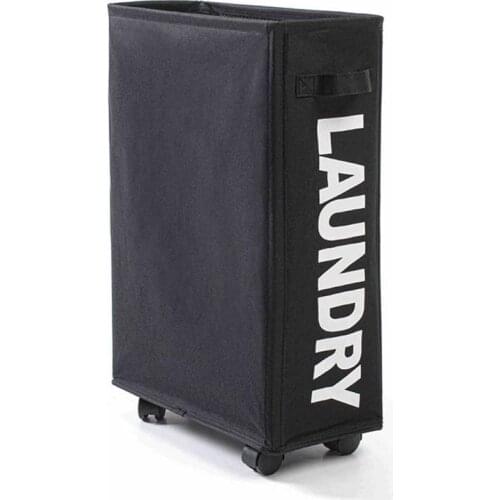 Household Rolling Laundry Hamper with Wheels Collapsible Laundry Basket Mesh Liner Waterproof Durable Laundry Bag organizer