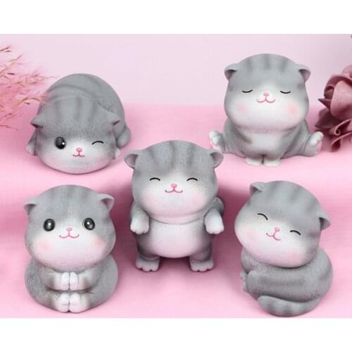 Creative Cute Pet Cat Baking Cake Table Decoration Party Decoration Personality Miaomika Car Interior Decoration Room Decoration