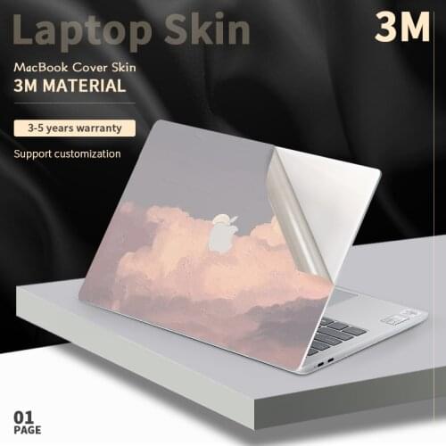 DIY Oil Painting Laptop Skins 3M Macbook Sticker Air 13 Cover For A2337 A2338 A2179 M1 Pro15 A2289 Macbook Skin Decorate Decals