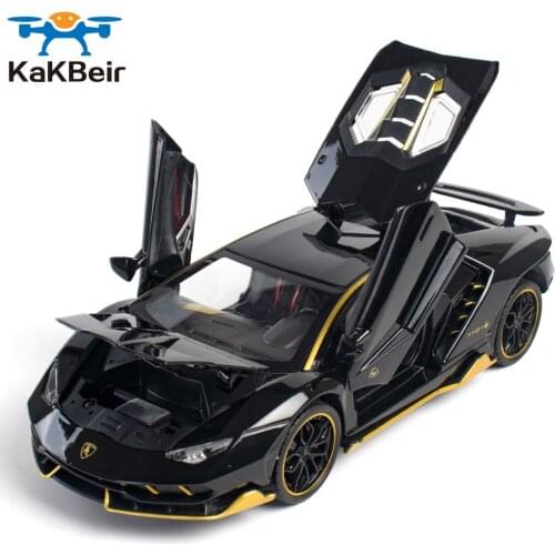 New 1/24 Diecast Lambor 770 High Simulation Alloy Sports Car Model Sound Super Racing Hot Car Wheel Children Gift Miniature Car