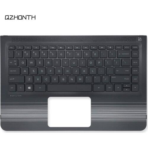 Laptop New For HP Pavilion X360 13-U M3-U TPN-W118 Palmrest with US Keyboard White Stripes