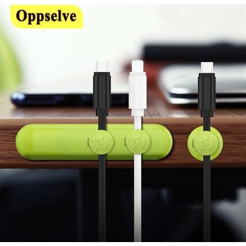 Oppselve Mobile Phone Cable Clip For Car Desktop Tidy Charger Cable Organizer For Data Cable Digital Wire Charging Cable Winder