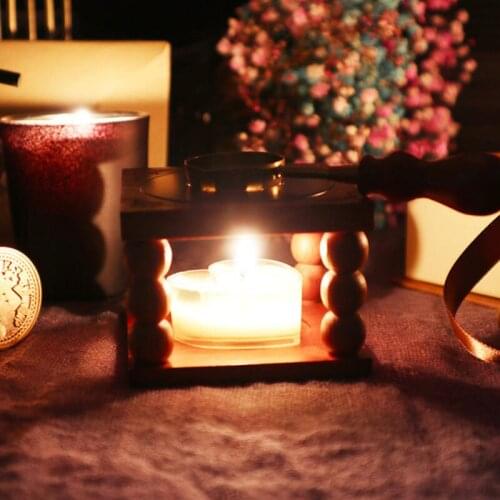 European Style Retro Fire Paint Stove Candle Holder Fire paint melting Burner Home Decor Seal Candlestick