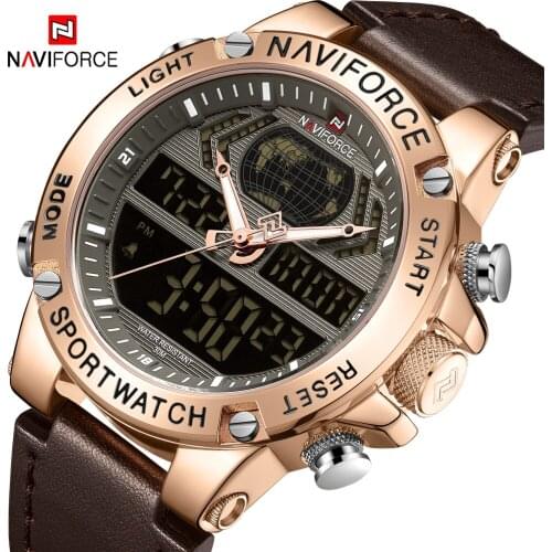 Daily Wear Luxury Men Watches High Quality Genuine Leather Big Dial Quartz Wristwatch Digital Chronograph For Business Man