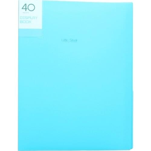 A4 Display Book 20/30/40/60 Pages Transparent Insert File Folder Document Bag 24BB