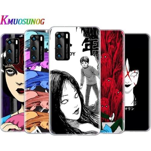 Transparent Cover Japanese comic Tomie For Huawei P40 Lite E P30 P20 P10 P9 P8 Pro Plus Lite mini 2019 Phone Case