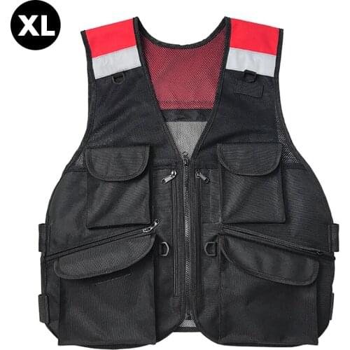 Reflective Safety Vest With 4 Multi-Functional Pockets Breathable Sports Jacke for Night Running, Jogging, Cycling Walking