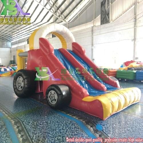 Inflatable car slide child inflatable slide mini inflatable trampoline made in KK