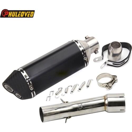 ID:60mm FZ1 Motorcycle Muffler Exhaust Link Pipe Mid Pipe for Yamaha FZ1 Fazer FZ1N FZ1S FZ1000 2006-2015 Motorcycle Exhaust