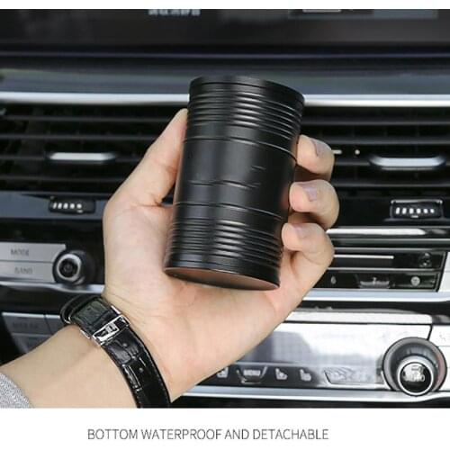 Rotating Lid High Fire Resistant Cigarette Cups Car Ashtray Portable Convenient Smokeless Can for Home Bedroom Car Accessories