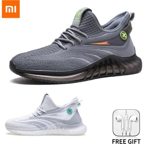 Xiaomi Youpin Men Sneakers Outdoor Casual Shoes Spring Fashion Lightweight Non-slip Breathable Male Sports Lace Up Running Shoes