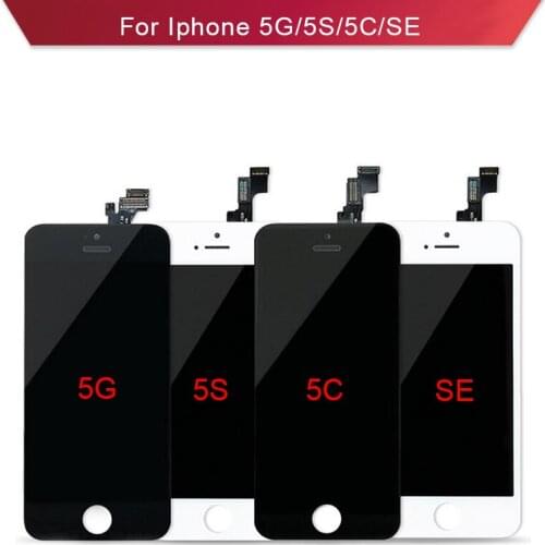 For Iphone 5 5G 5S 5C 5S LCD Display Assembly LCD Screen Complete with Touch digitizer Replacement