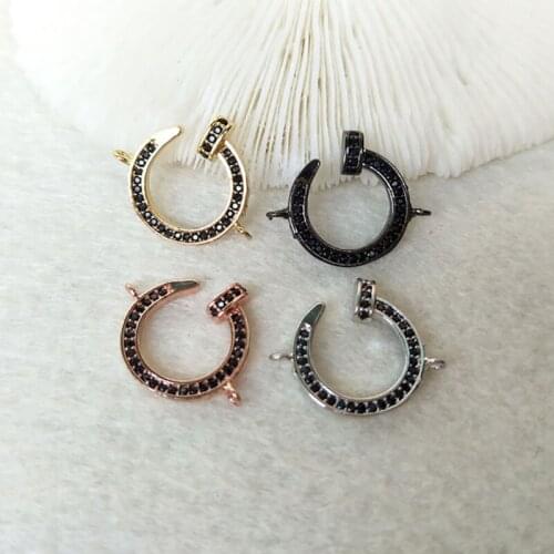 10 Pieces CZ zircon Micro Pave Connector,Double Bails Beads Charm,DIY Bracelet Jewelry Finding CT286