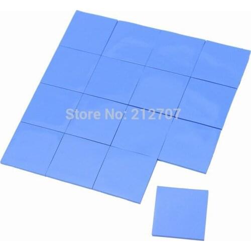 32PCS 25 x 25 x 1mm Blue Thermal Pad Conductive Chipset Silicone Paste