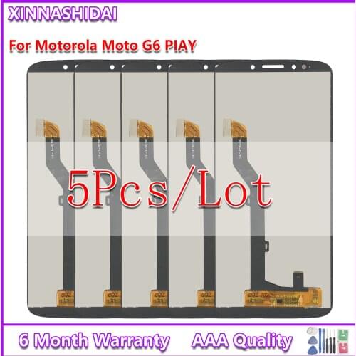 5pcs For Motorola Moto G6 Play LCD touch screen for Moto XT1922 mobile phone LCD digitizer assembly