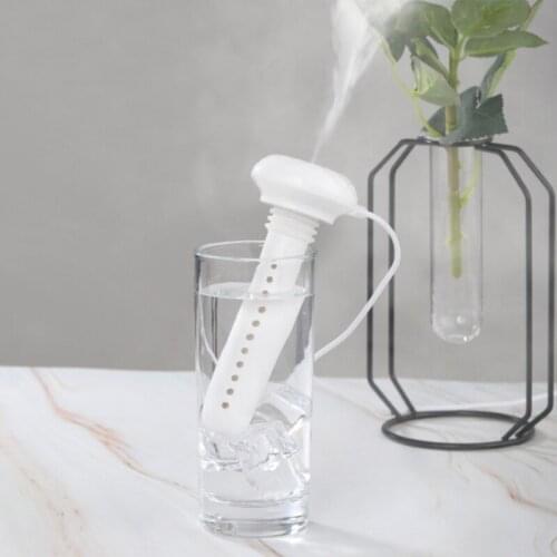 White Adjustable Height Donut USB Humidifier Portable Ultrasonic Mist Maker Aroma Diffuser for Home Office Air Humidifiers