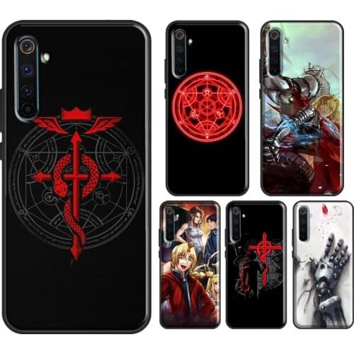 Fullmetal Alchemist Flamel Ouroboros Case For Realme 8 Pro 6 7 Q3 Pro GT Neo C21 C3 Phone Cover For OnePlus 9 Pro 7T 8T 9R Nord