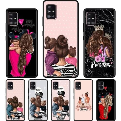Shell For Samsung A91 A72 A71 A52 A51 A42 A41 A32 A31 A21s A21 A12 A11 A02s A02 A01 Cover Case Fundas Super Mama Mom