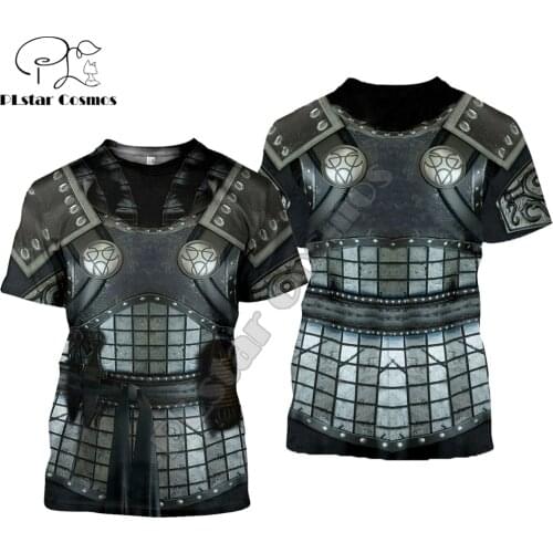 3D All Over Printed Ninja Armor t shirt Harajuku summer Short sleeve shirt Knights street Casual Unisex T-shirt Tops DW0046