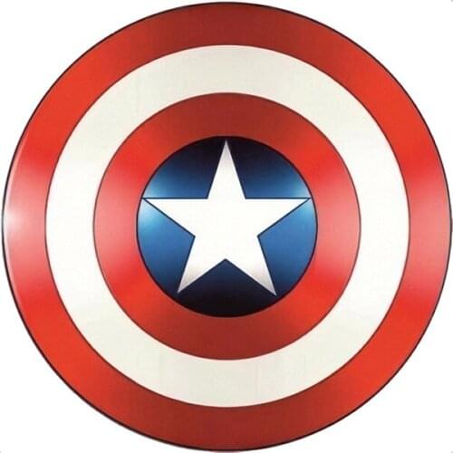 Personality Superhero Shield Creative Car Sticker PVC Cover Scratches Waterproof Car Window Body Decorative Stickers Accessories