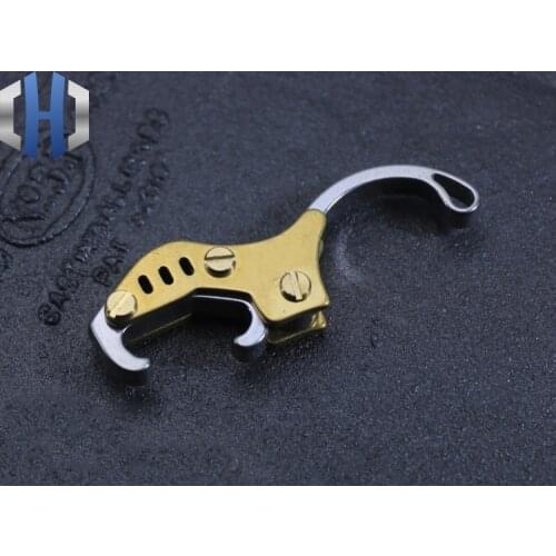 Creative Gift Brass Beer Portable Folding Bottle Opener Stainless Steel Key Ring Bottle Opener