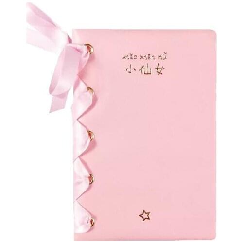 Cute Notebook Beautiful Girl Blank Notepad PU Waterproof Sketchbook Diary Bullet Journal Student Office Kawaii Stationery