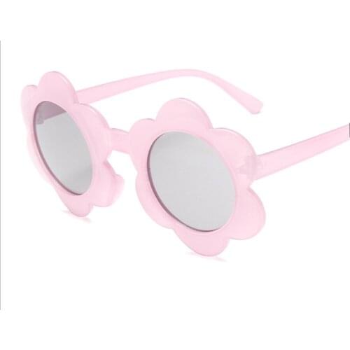 Hot Fashion Kids Infant Baby Boys Girls Sunglasses Anti-UV Sunflower-shaped Sunglasses Outdoor Beach Photography Travel