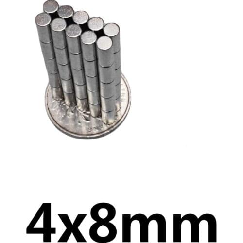 50/100/200pcs 4x8 mm Search Minor Diameter Magnet Bulk Small Round Magnets 4x8mm Neodymium Disc Magnets 4*8 mm