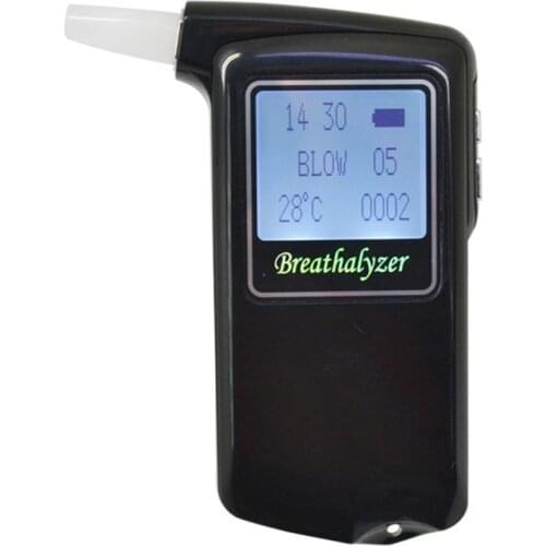 Newest high accuracy Prefessional AT-868F for driving Police Digital Fuel cell sensor breath alcohol tester Breathalyzer