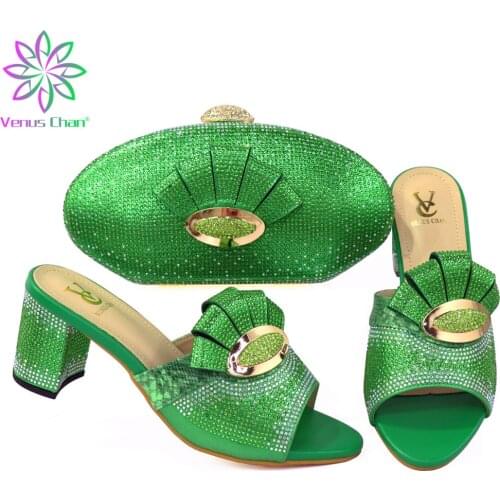 New African Shoe and Bag Set for Party In Women Italy High Heels Women Wedding Shoes Women Shoes and Bag To Match for PartieS