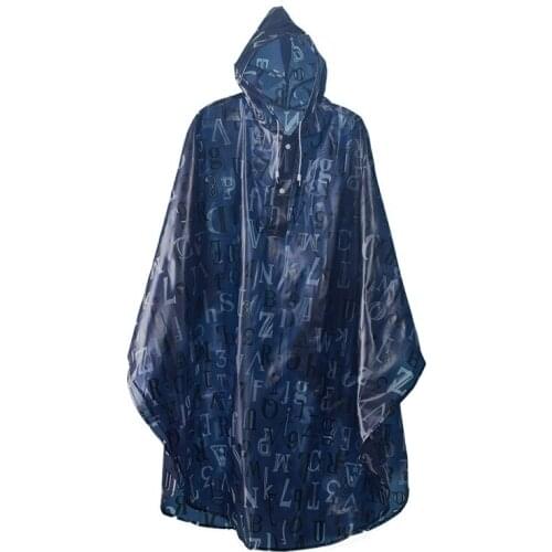 New Cool Raincoat Backpack printing EVA Rain Cover Cycling Rain Cover Poncho Waterproof Tent Outdoor Camping Rain Coat Rainy