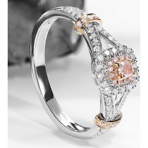 Real 925 sterling Silver VVS1 Diamond Ring for Women Anillos 2 Carats Diamond Bizuteria Silver 925 Jewelry Gemstone Diamond Ring