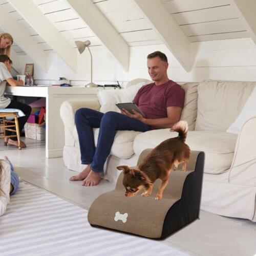 Dog Stairs Pet Stairs Detachable Pet Bed Cat Dog Ramp 3 Step Stairs Detachable Pet Bed Pet Dieren Benodigheden