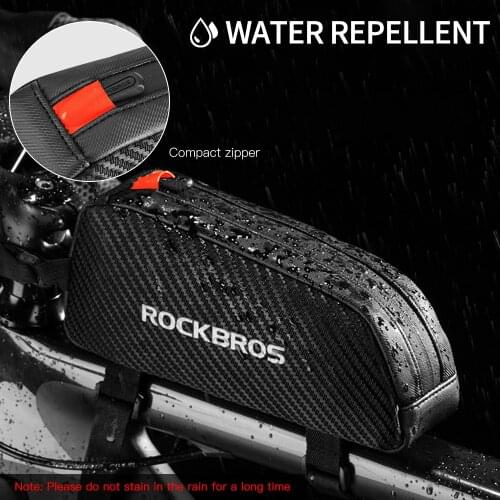 ROCKBROS Waterproof Bike Bag Front Frame Top Tube Bicycle Pouch Large Capacity Cycling Front Storage Bag for MTB Mountain Bike