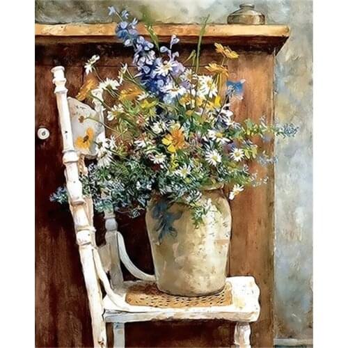 YIKEE 5d diy Diamond Mosaic Flowers Full Square Diamond Embroidery Rhinestone Mosaic Painting Home Decor h1921