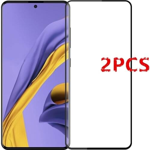 2Pcs For Samsung Galaxy A51 Glass Tempered Glass for Galaxy A51 Film 9H Hard Screen Protector Protective Glass for Samsung A51