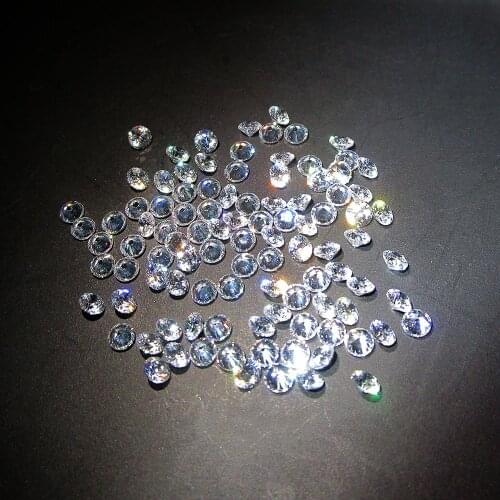 10pcs/Lot 3.25-6.0mm CZ Stone Round Cut White Color Cubic Zirconia AAAAA+ Synthetic Gems For Jewelry