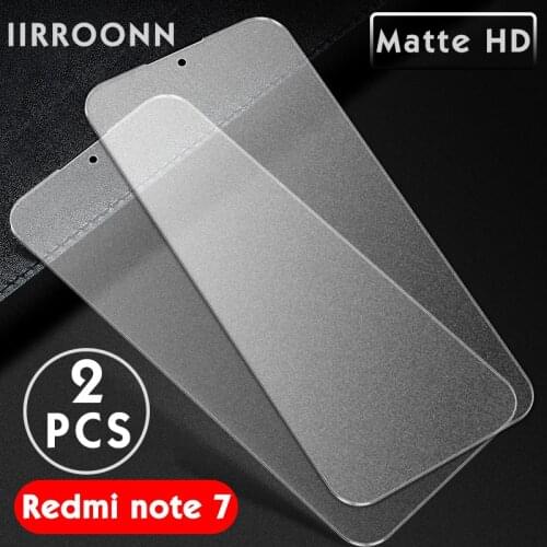 2PCS Matte Tempered Glass For Xiaomi Redmi Note 7 6 Pro Screen Protector for Xiaomi Redmi note7 pro Protective Glass For Redmi 7