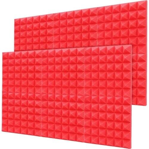 12 Pack Acoustic Foam Panels 2 inch x 12 inch x 12 inch Studio Foam Pyramid Tiles Sound Absorbing Dampening Foam