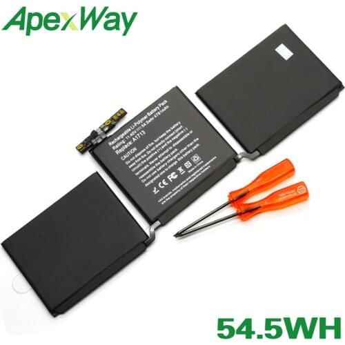 ApexWay A1713 11.4V 54.5Wh laptop battery for Apple MacBook Pro 13'' A1708 (2016 years)