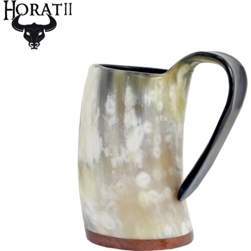 Whiskey Shot Glasses Real Horn Mugs Wine Goblet Drinking Viking Cups