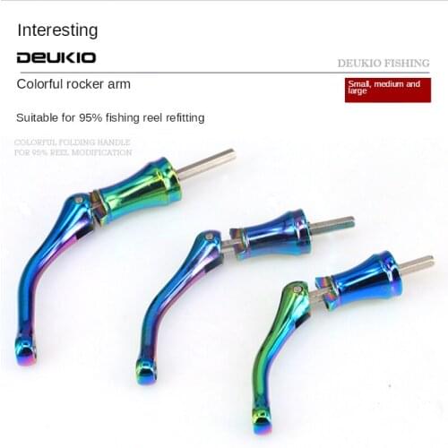 Fishing Reel Parts Rocker Arm Full Metal Colorful Anti Oxidation Handle Modification Accessories Suitable for 3000-7000 Colorful